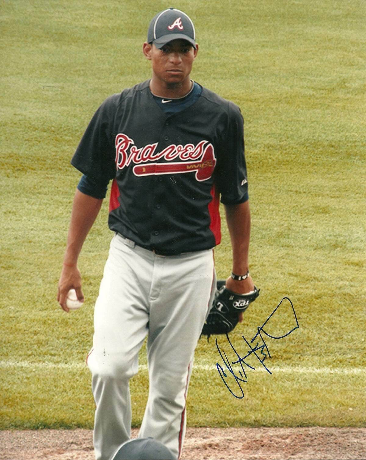 LUIS DURANGO ATLANTA BRAVES SIGNED AUTOGRAPHED 8x10 PHOTO W/COA 