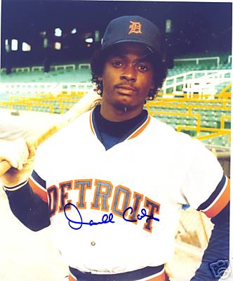 DARNELL COLES DETROIT TIGERS SIGNED 8X10 PHOTO W/COA