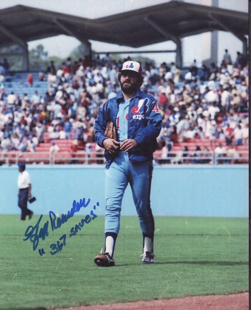 JEFF REARDON MONTREAL EXPOS "367 SAVES" SIGNED AUTOGRAPHED 8X10 PHOTO W/ COA
