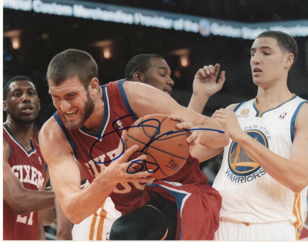SPENCER HAWES PHILADELPHIA 76ERS ACTION SIGNED AUTOGRAPHED 8X10 PHOTO W/ COA