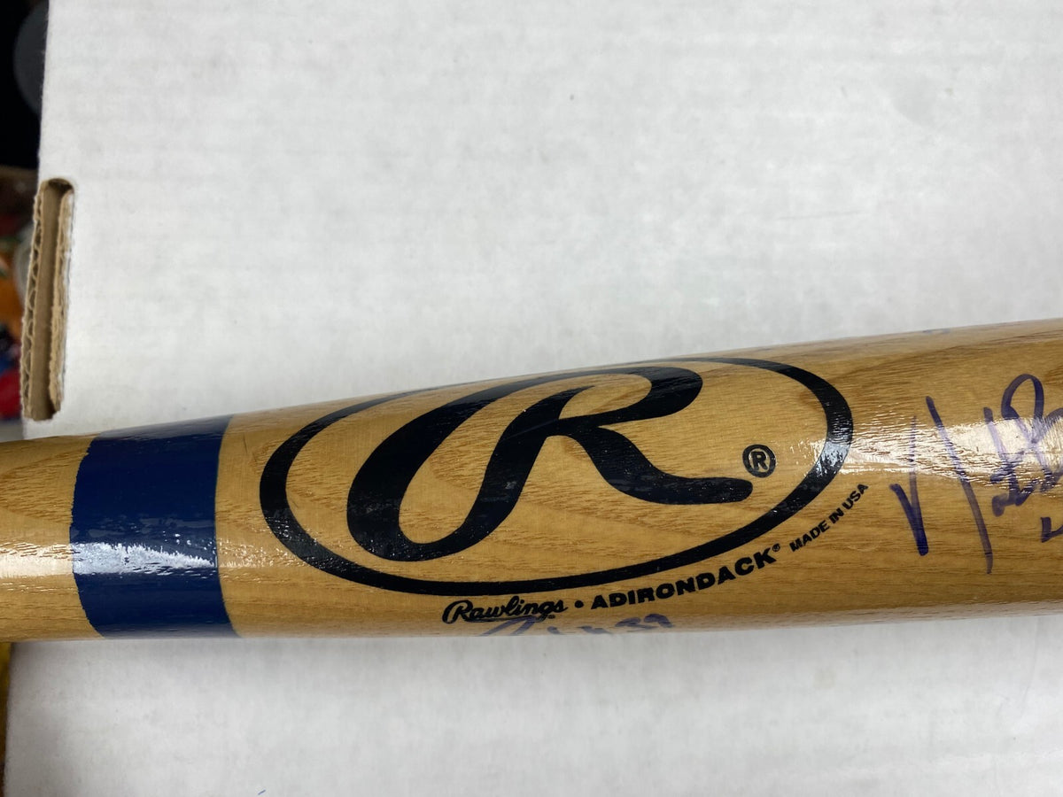 2005 FL MARLINS TEAM SIGNED RAWLINGS BAT AJ BURNETT DONTRELLE WILLIS JACK MCKEON