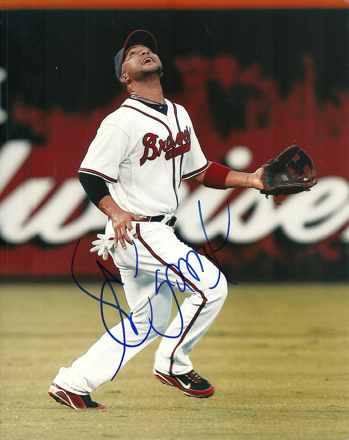 ALEX GONZALEZ ATLANTA BRAVES SIGNED AUTOGRAPHED 8x10 PHOTO W/COA ACTION
