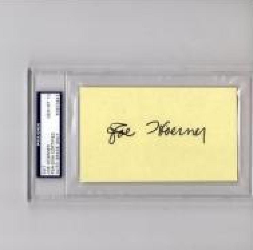 JOE HOERNER CARDINALS/PHILLIES GEM MINT 10 AUTO SIGNED 3X5 INDEX CARD