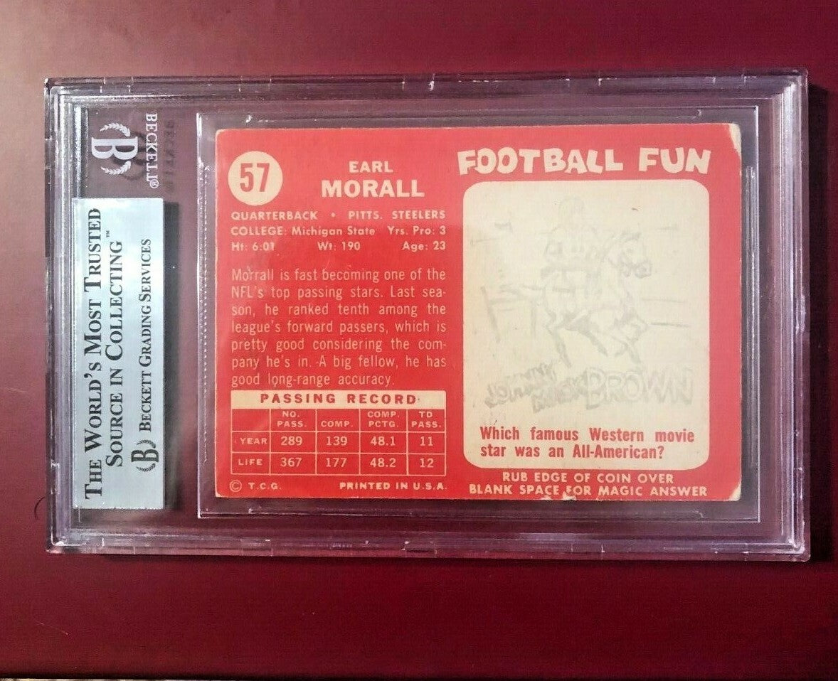 1958 TOPPS EARL MORRALL #57  STEELERS 