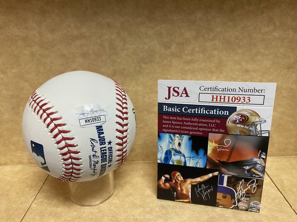 LYON RICHARDSON CINCINNATI REDS SIGNED AUTOGRAPHED M.L. BASEBALL JSA HH10933