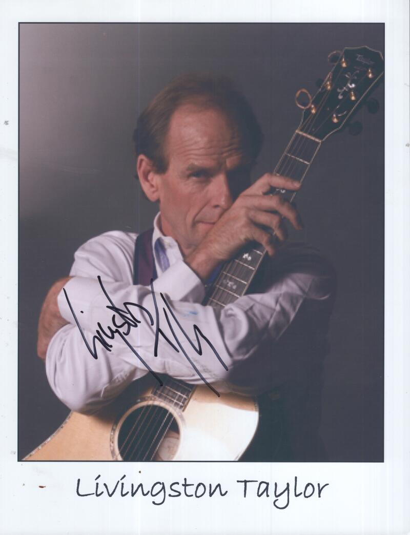 LIVINGSTON TAYLOR SIGNED AUTOGRAPHED 8X5X11 PHOTO W/ COA