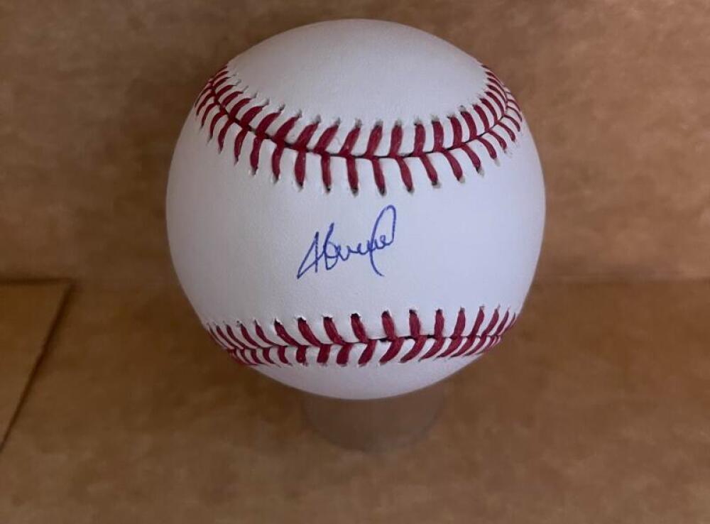 ABEL BASTIDAS TIGERS SIGNED AUTOGRAPHED M.L. BASEBALL BECKETT AUTH