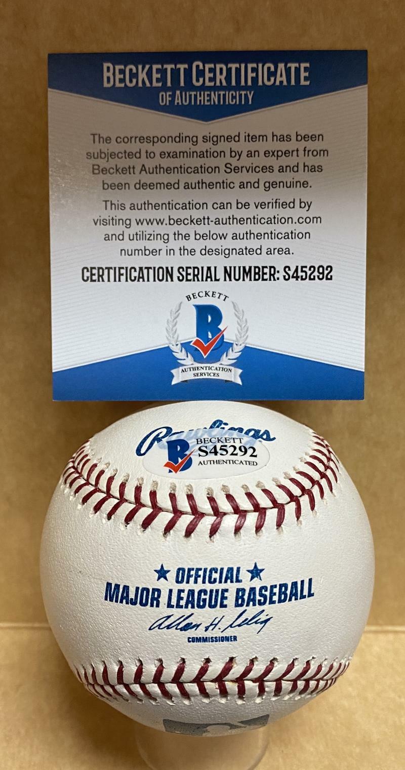 BENITO SANTIAGO REDS/MARLINS/GIANTS SIGNED AUTOGRAPHED M.L. BASEBALL S45292