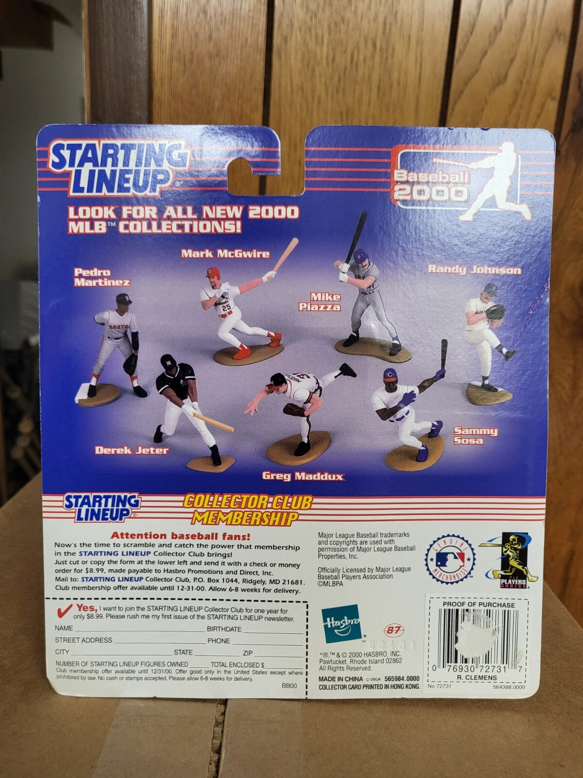 2000 STARTING LINEUP ROGER CLEMENS YANKEES BASEBALL FIGURE ORIGINAL BOX