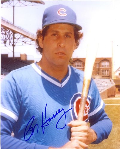 RON HASSEY CHICAGO CUBS SIGNED 8X10 PHOTO W/COA