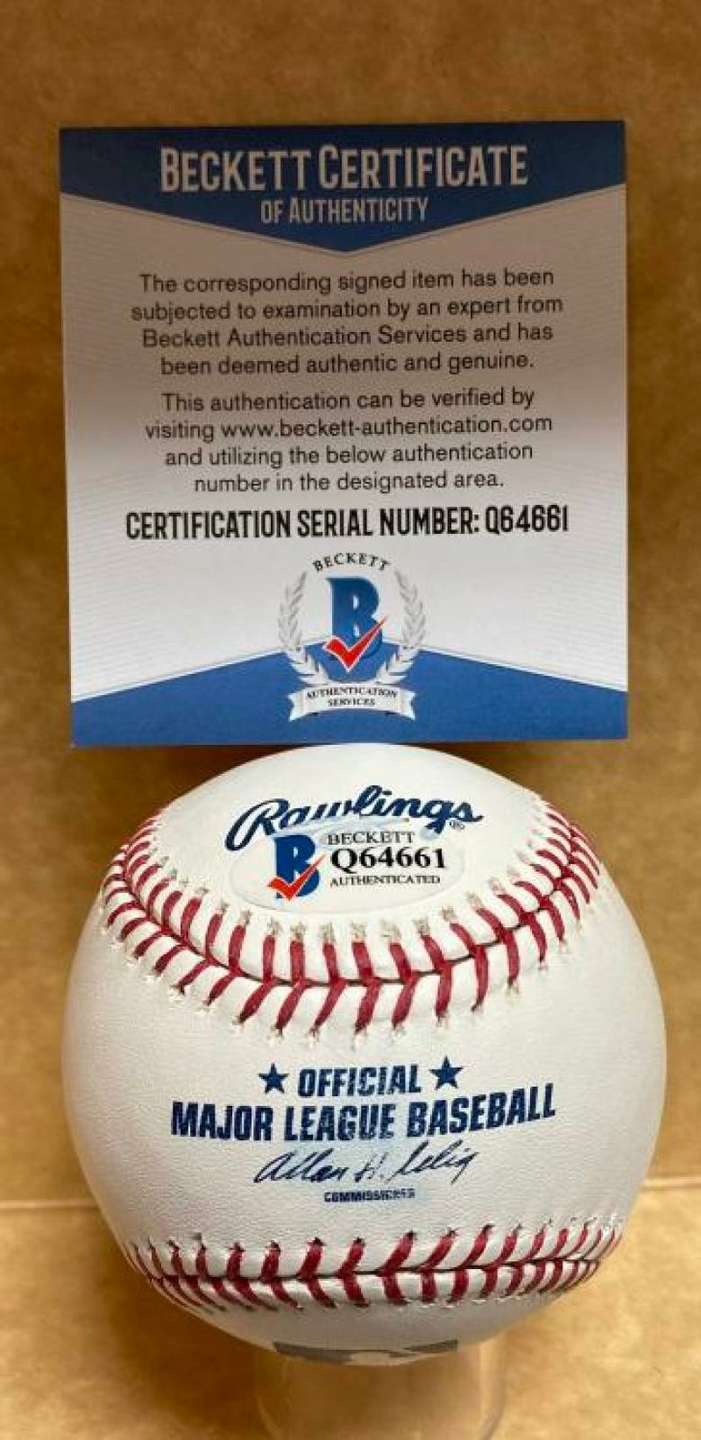 GARY MATTHEWS 1973 ROY GIANTS SIGNED AUTOGRAPHED M.L. BASEBALL BECKETT Q64661