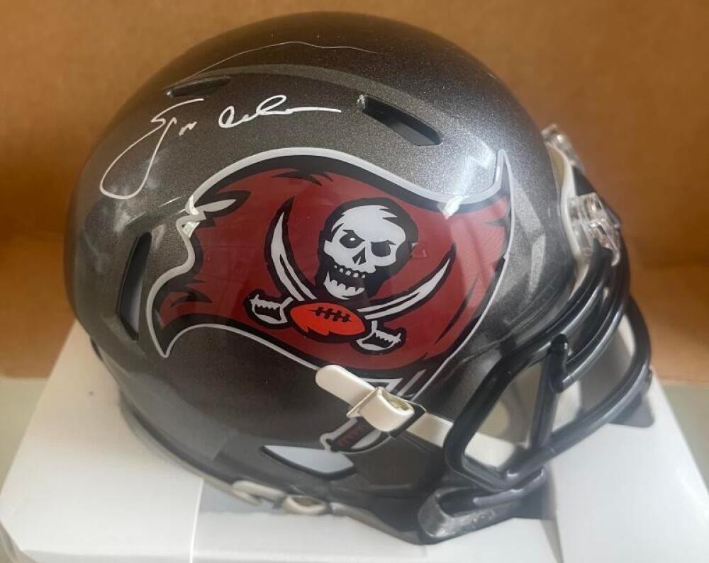 JON GRUDEN TAMPA BAY BUCS SIGNED SPEED MINI HELMET BECKETT AUTH 