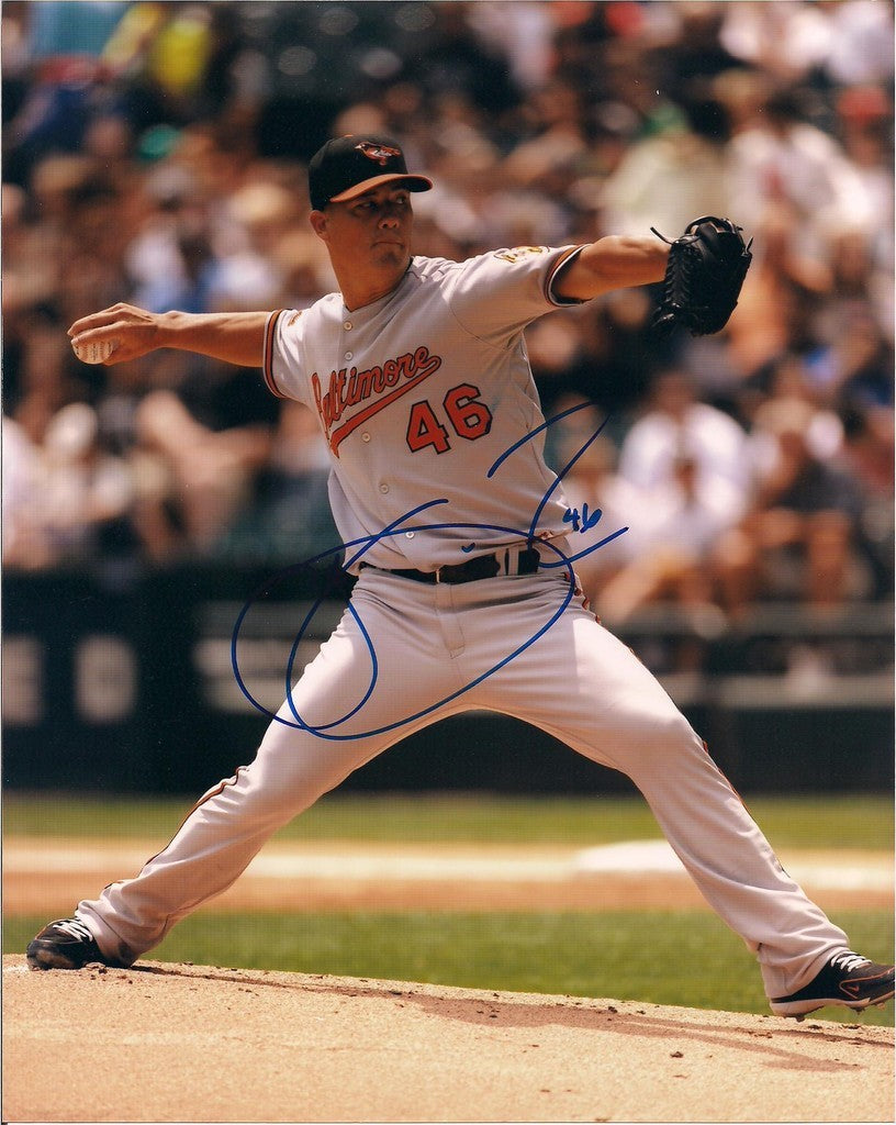 JEREMY GUTHRIE BALTIMORE ORIOLES SIGNED 8X10 PHOTO