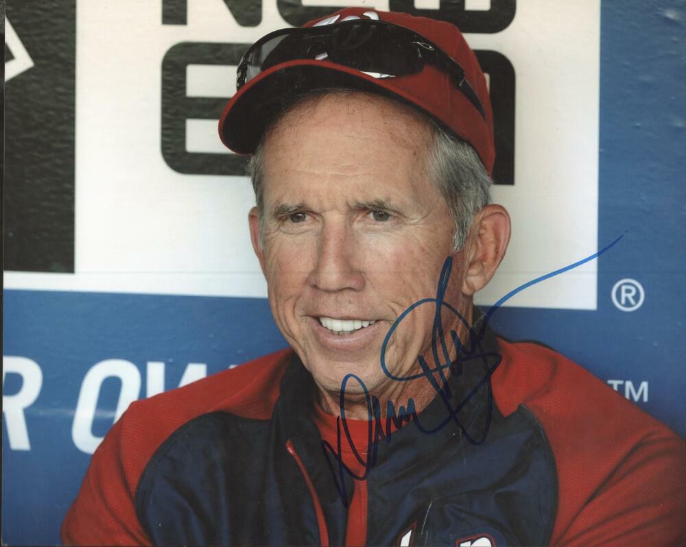 DAVEY JOHNSON WASHINGTON NATIONALS SIGNED AUTOGRAPHED 8X10 PHOTO W/ COA