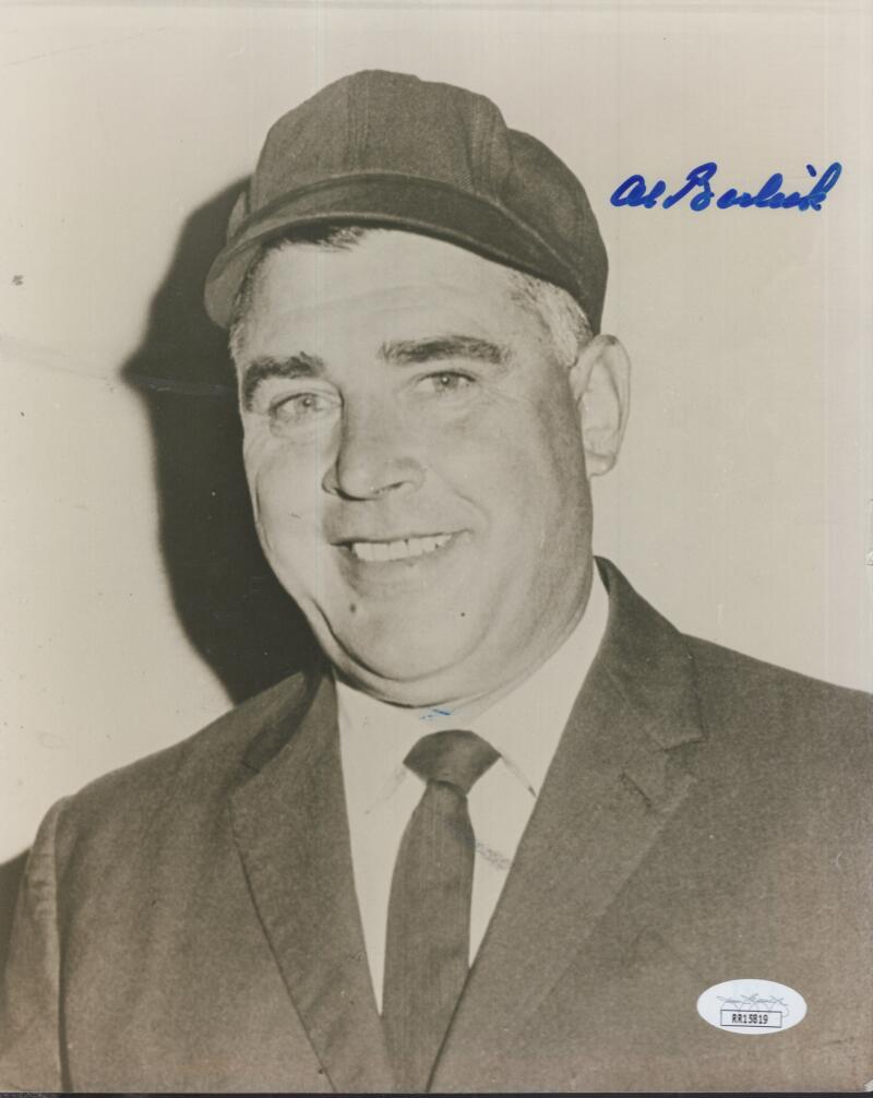 AL BARLICK UMPIRE SIGNED AUTOGRAPHED 8X10 PHOTO JSA RR15819