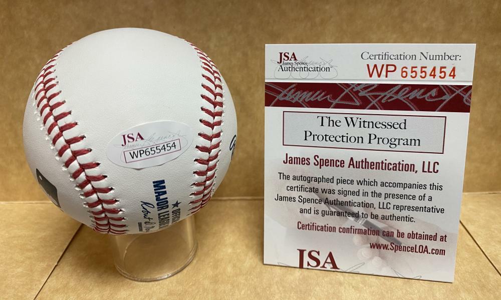 MICHAEL CHAVIS BOSTON RED SOX SIGNED AUTOGRAPHED M.L. BASEBALL JSA WP655454