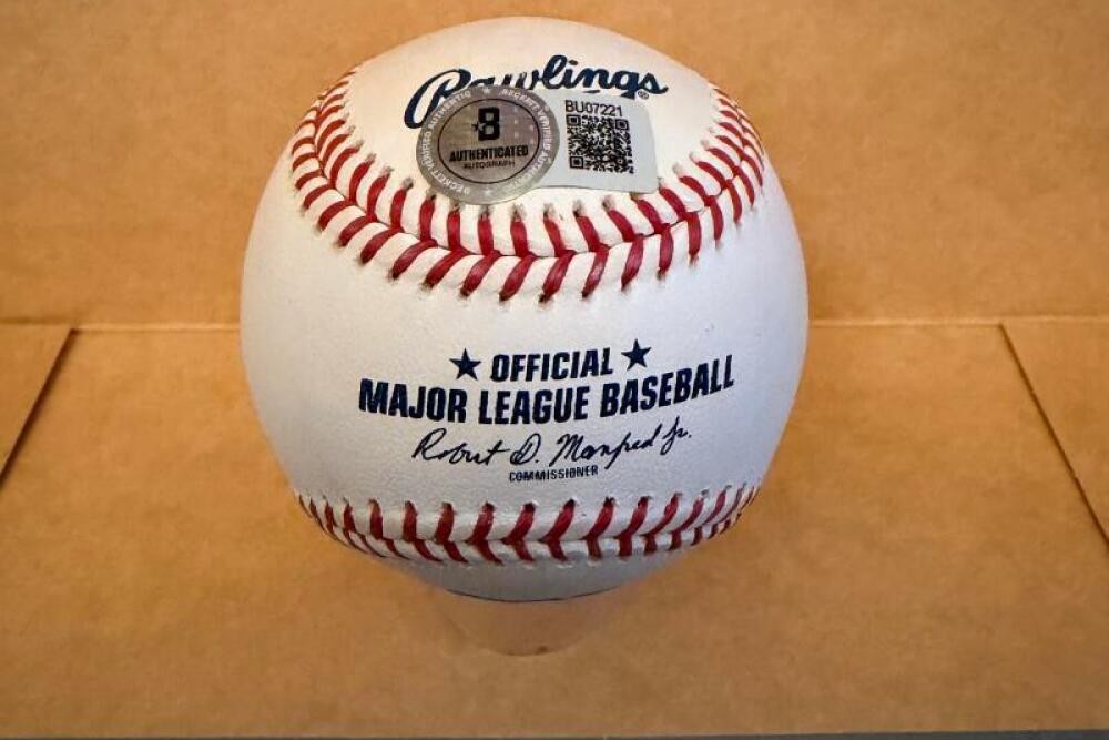 BILL MAZEROSKI 60/71 WS CHAMPS SIGNED AUTO M.L. BASEBALL BECKETT AUTH