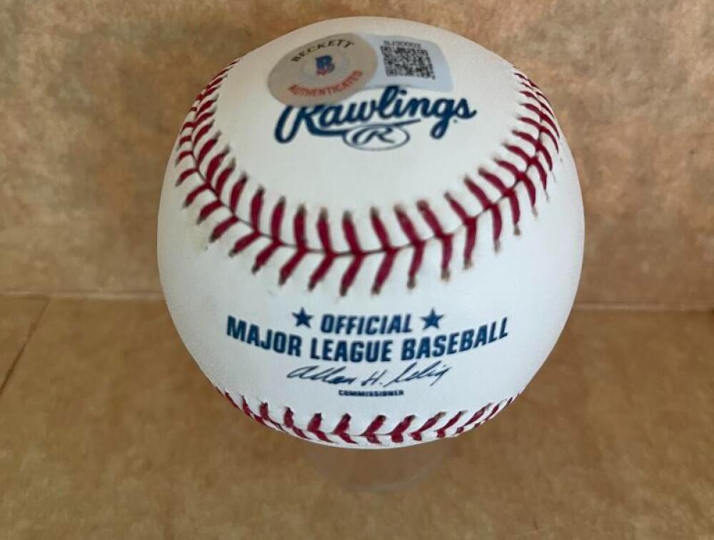 JEROME WALTON CUBS NL 89 ROY SIGNED AUTO M.L. BASEBALL BECKETT AUTH