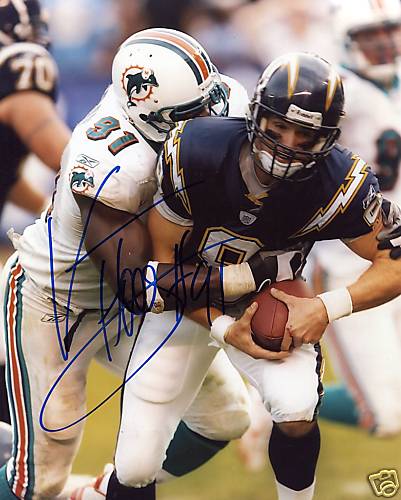VONNIE HOLLIDAY  MIAMI DOLPHINS  SIGNED 8X10