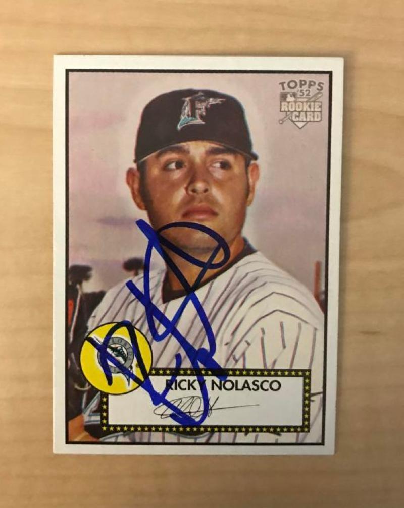 RICKY NOLASCO FLORIDA MARLINS SIGNED AUTOGRAPHED 2006 TOPPS CARD #47 W/COA