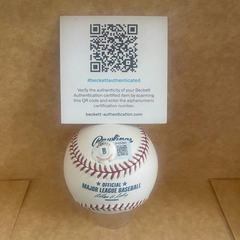 BENITO SANTIAGO MARLINS/PADRES SIGNED AUTO M.L. BASEBALL BAS AUTHENTICATED