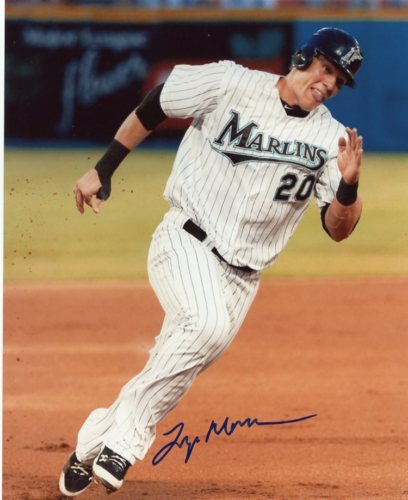 LOGAN MORRISON FLORIDA MARLINS SIGNED 8X10 PHOTO W/COA