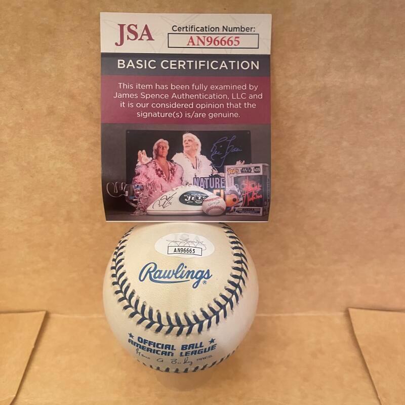 RUBIN SIERRA YANKEES SIGNED AUTOGRAPHED RARE JOE DIMAGGIO BASEBALL JSA AUTH