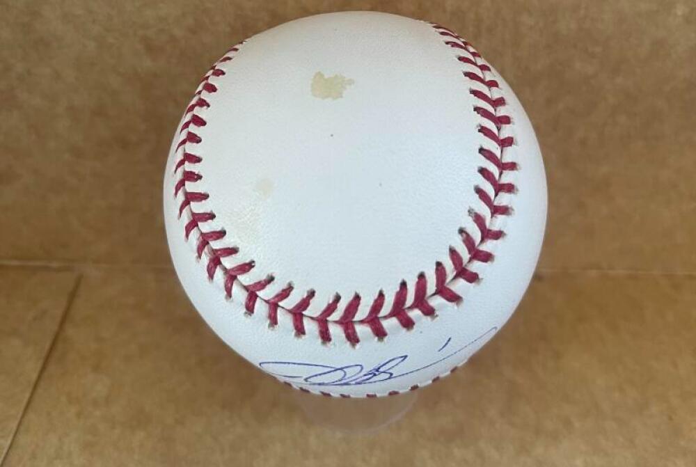 DONTRELLE WILLIS REDS/MARLINS SIGNED AUTO M.L. BASEBALL STEINER AUTH