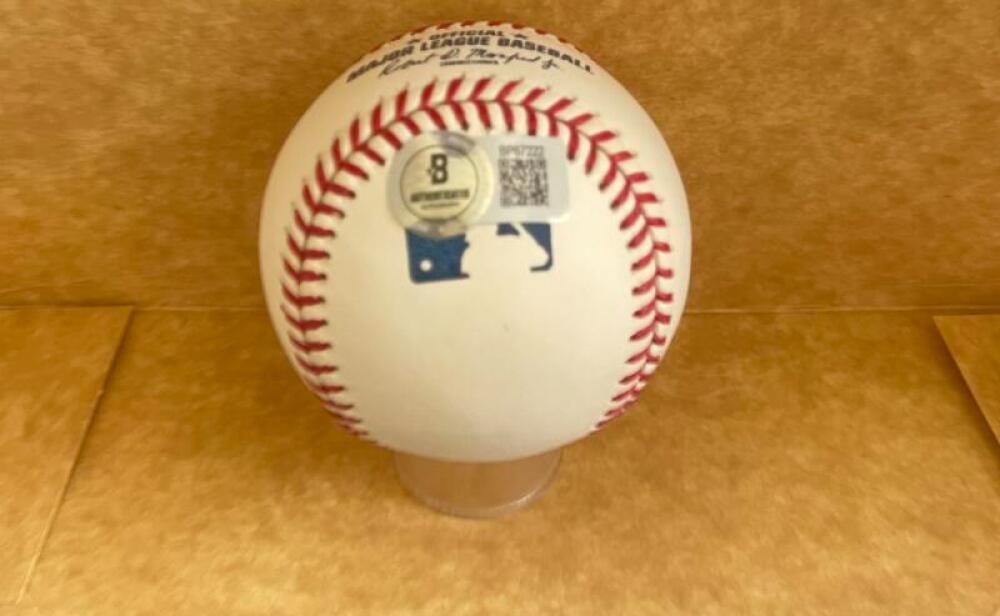 JORGE POSADA YANKEES 1999 WORLD SERIES SIGNED BASEBALL BECKETT AUTH