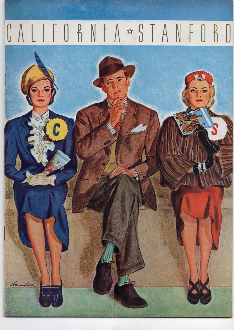 CAL VS STANFORD VINTAGE PROGRAM  11/20/37  MINT