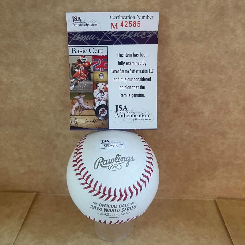 ANDREW SUSAC GIANTS SIGNED AUTO 2014 WORLD SERIES BASEBALL JSA AUTH
