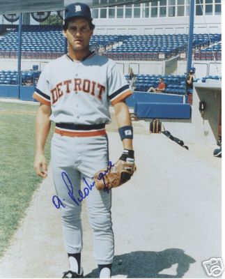 AL PEDRIQUE DETROIT TIGERS SIGNED 8X10 PHOTO W/COA