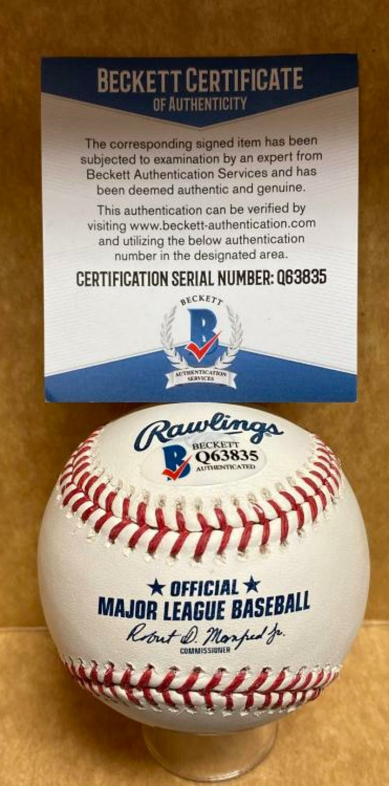 BRIAN BOEHRINGER NEW YORK YANKEES 96 W.S. SIGNED M.L. BASEBALL BECKETT Q63835
