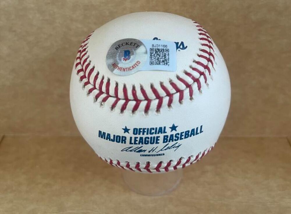 RON PERRANOSKI DODGERS/TWINS SIGNED AUTOGRAPHED M.L. BASEBALL BECKETT AUTH