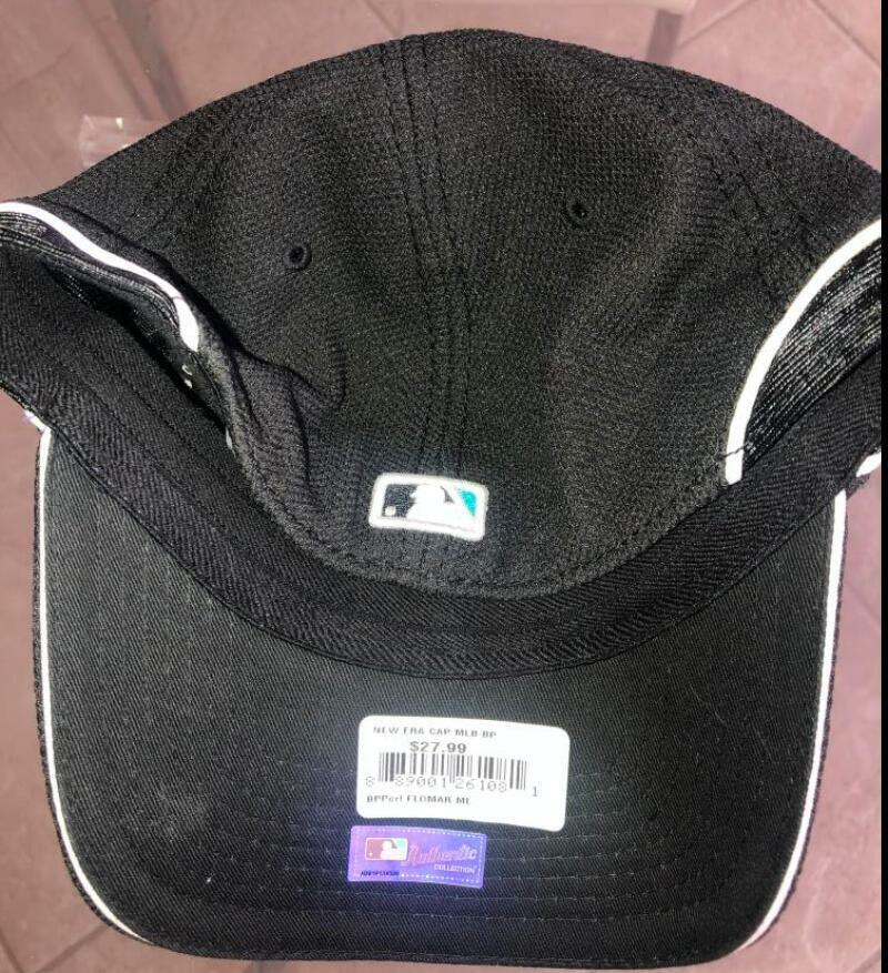 FLORIDA MARLINS NEW ERA OFFICIAL LICENSED MEDIUM LARGE AUTHENTIC CAP