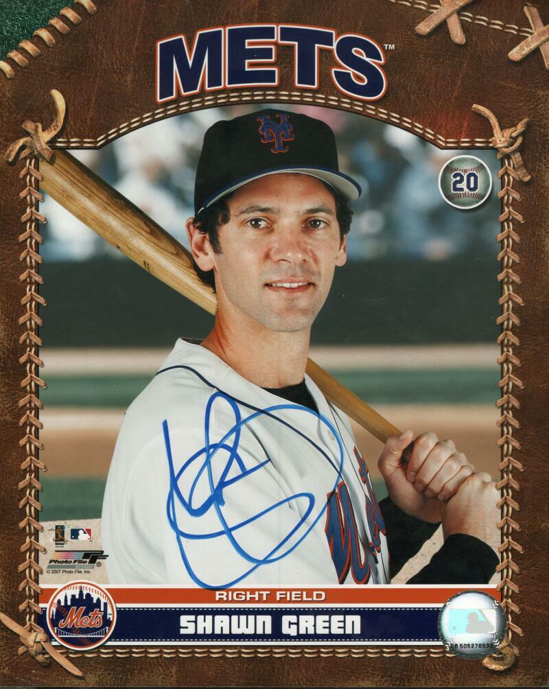 SHAWN GREEN NEW YORK METS   SIGNED AUTOGRAPHED  8X10 PHOTO W/ COA