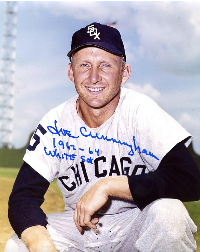 JOE CUNNINGHAM 1962-64 WHITE SOX SIGNED AUTOGRAPHED 8X10 PHOTO W/COA