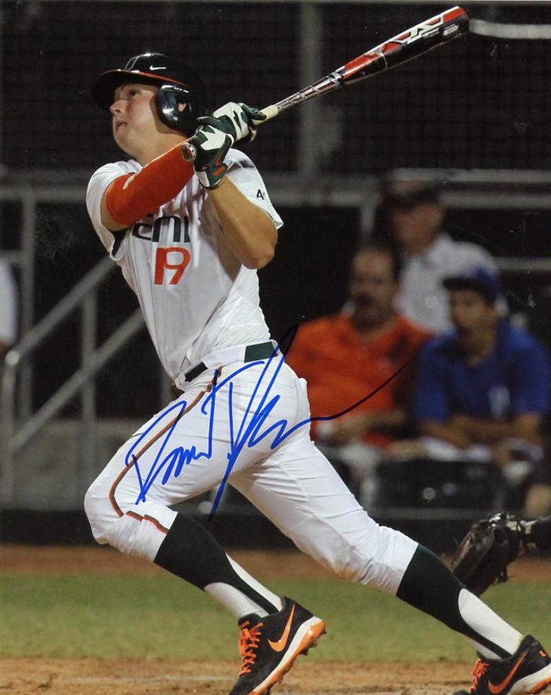 DAVID THOMPSON MIAMI HURRICANES/METS SIGNED AUTOGRAPHED 8X10 PHOTO W/COA