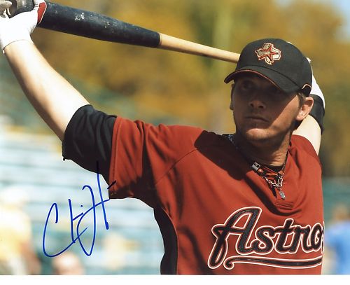 CHRIS JOHNSON  HOUSTON  ASTROS SIGNED 8X10