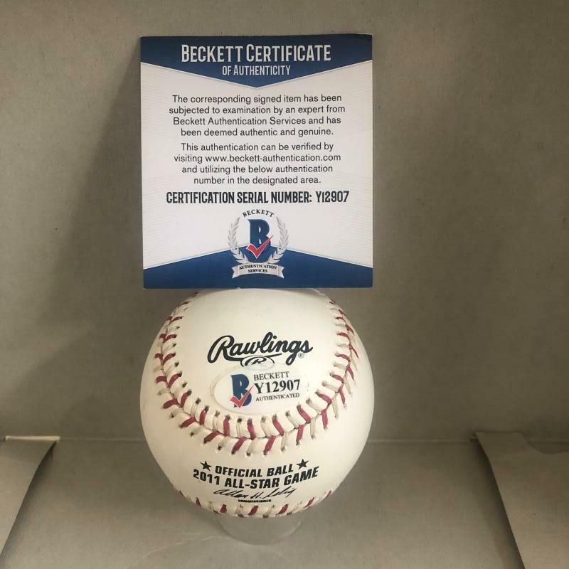 MICHAEL PINEDA SEATTLE MARINERS SIGNED AUTO 2011 ALL STAR BASEBALL BECKETT Y1290