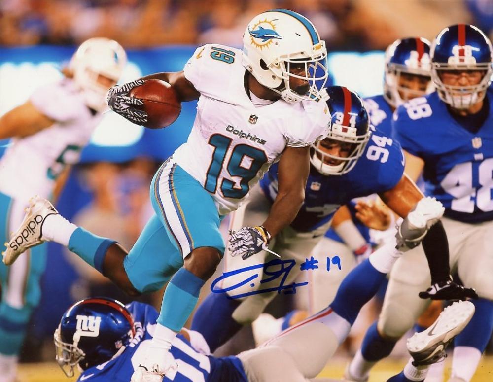 JAKEEM GRANT MIAMI DOLPHINS RETURN SIGNED 8X10 PHOTO W/ PHOTO PROOF