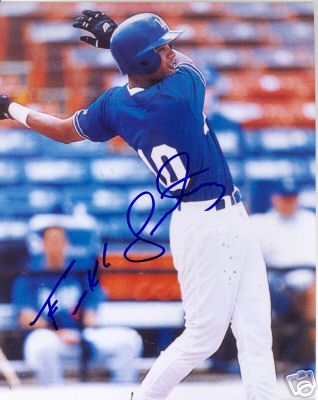 FRANKLYN GUTIERREZ LOS ANGELES DODGERS SIGNED 8X10 COA