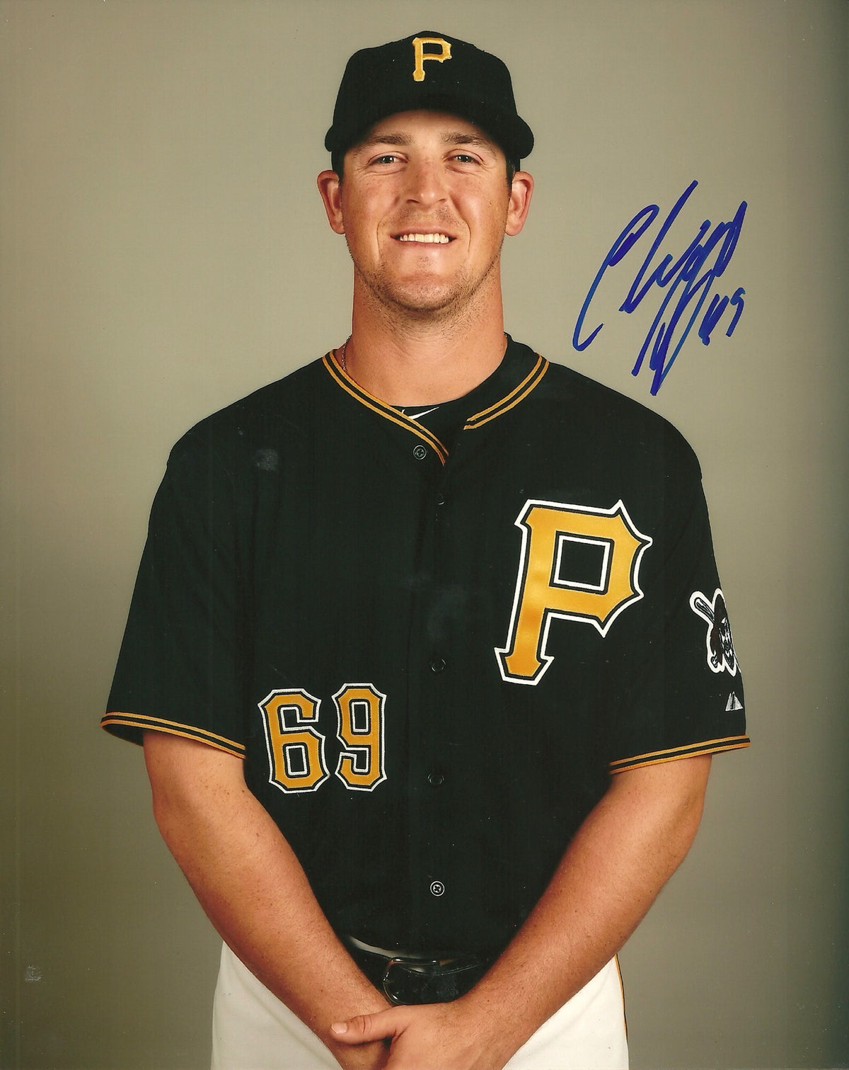 CHRIS MCGUINESS PITTSBURGH PIRATES SIGNED AUTOGRAPHED 8x10 PHOTO W/COA