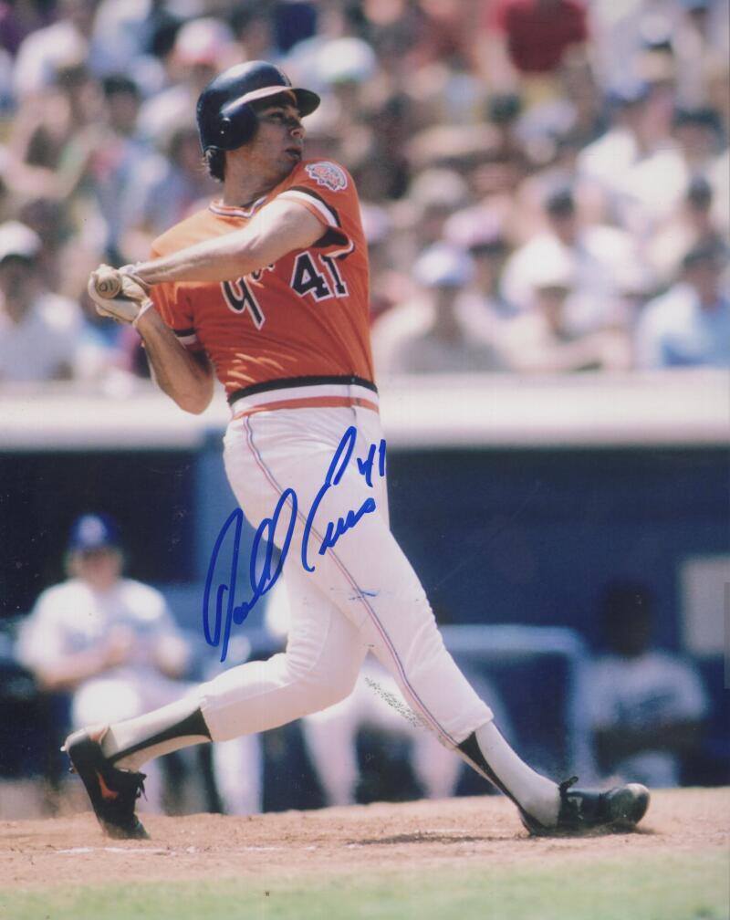 DARRELL EVANS GIANTS SIGNED AUTOGRAPHED 8X10 PHOTO W/ COA