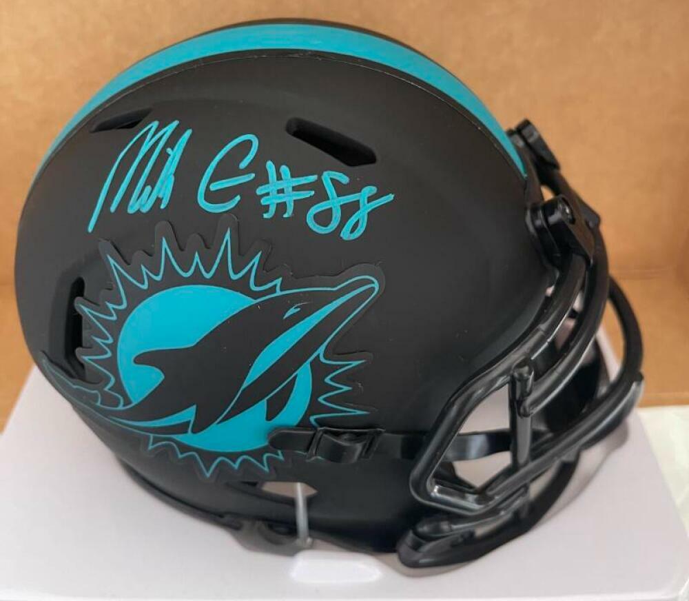MIKE GESICKI MIAMI DOLPHINS SIGNED AUTO ECLIPSE MINI HELMET BECKETT WITNESS 