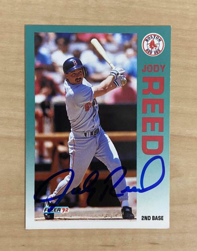JODY REED BOSTON RED SOX SIGNED AUTOGRAPHED 1992 FLEER #47 W/COA