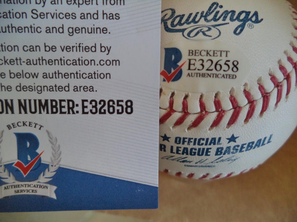 DAVID PARKINSON PHILADELPHIA PHILLIES SIGNED AUTO M.L. BASEBALL BECKETT E32658