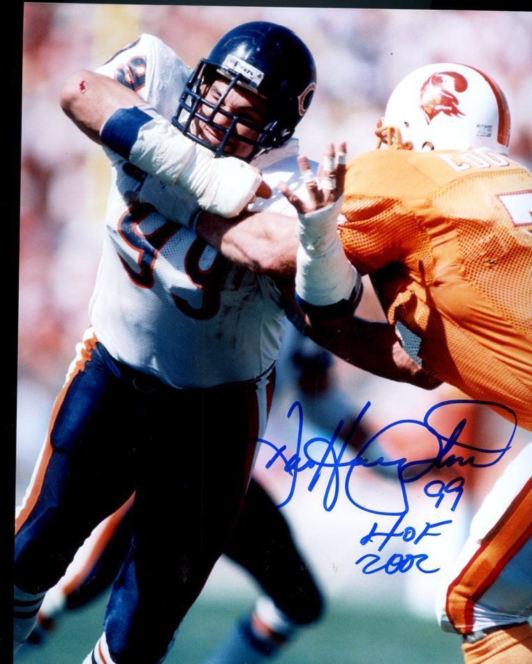 DAN HAMPTON CHICAGO BEARS HOF 2002   SIGNED AUTO 8X10