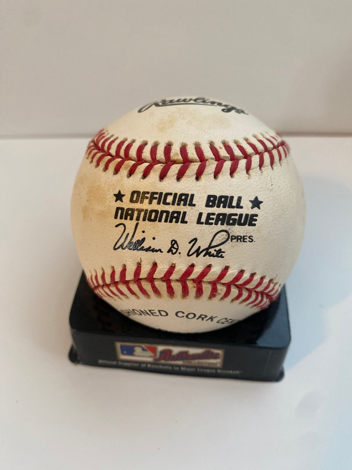 DAVE MAGADAN FLORIDA MARLINS SIGNED AUTOGRAPHED N.L. BASEBALL W/COA W/CUBE