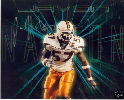 JAVON NANTON MIAMI HURRICANES SIGNED 8X10 PHOTO W/COA